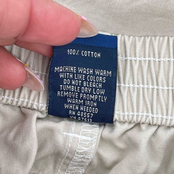 High Sierra Girls Y2K Khaki Cargo Skirt Size 5 Ruched Sides Drawstring Cotton - Picture 12 of 14